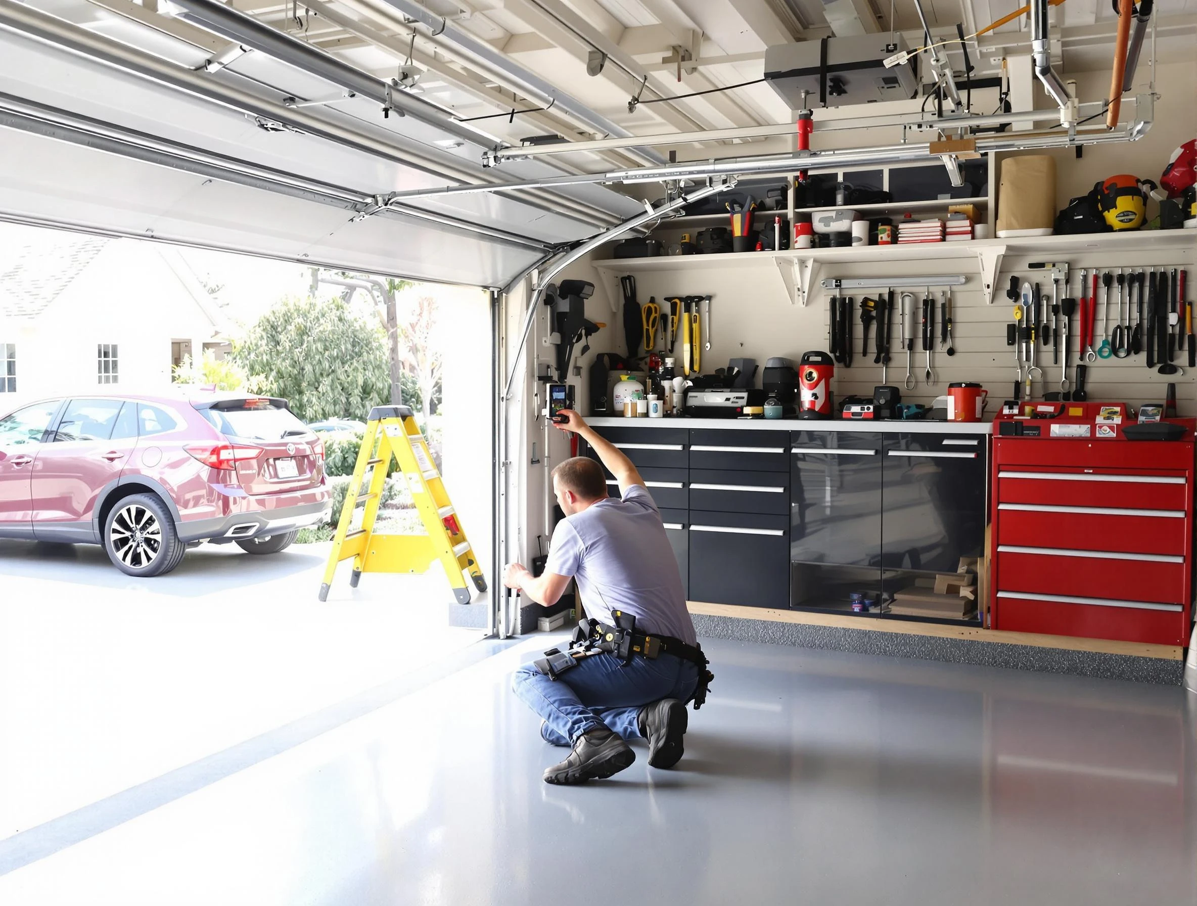 Local garage door repair service by Manchester Garage Door Repair in Manchester