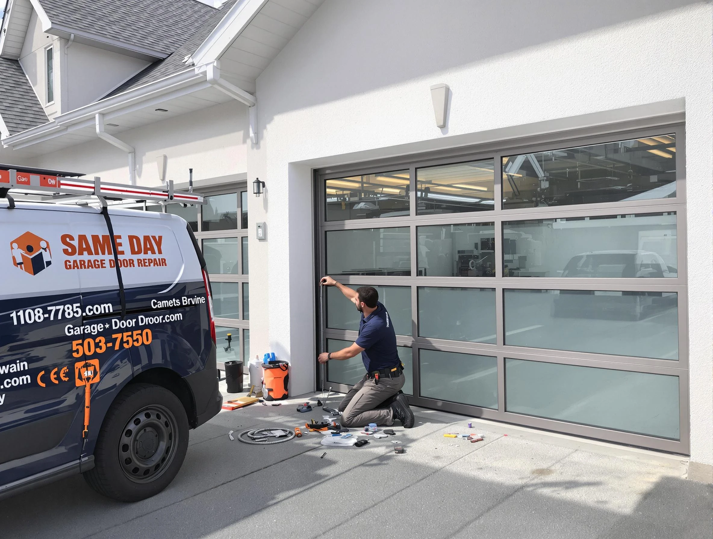 Same-day garage door repair service by Manchester Garage Door Repair in Manchester